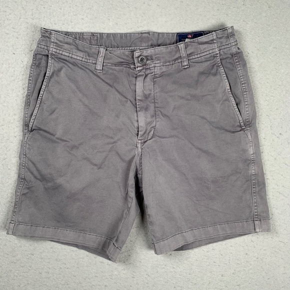 Vineyard Vines Other - Vineyard Vines Island Short Mens 30 Gray Stretch Chino Flat Front Summer